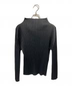 PLEATS PLEASEプリーツプリーズ）の古着「長袖カットソー」｜ブラック