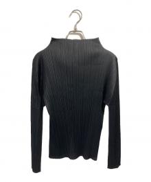 PLEATS PLEASE（プリーツプリーズ）の古着「長袖カットソー」｜ブラック