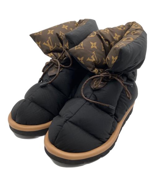 LOUIS VUITTON（ルイ ヴィトン）LOUIS VUITTON (ルイ ヴィトン) ピローライン アンクルブーツ ブラック サイズ:35の古着・服飾アイテム