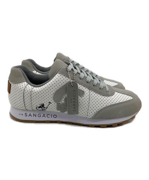 Sangacio（サンガッチョ）Sangacio (サンガッチョ) ローカットスニーカー ホワイト×グレー サイズ:26.0cm 未使用品の古着・服飾アイテム