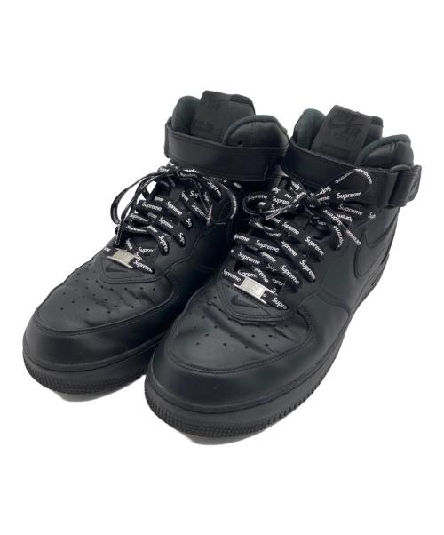 NIKE（ナイキ）NIKE (ナイキ) SUPREME (シュプリーム)  Air Force 1 Mid ブラック サイズ:28.0cmの古着・服飾アイテム