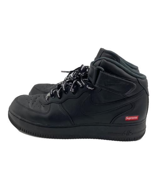 NIKE（ナイキ）NIKE (ナイキ) SUPREME (シュプリーム)  Air Force 1 Mid ブラック サイズ:28.0cmの古着・服飾アイテム