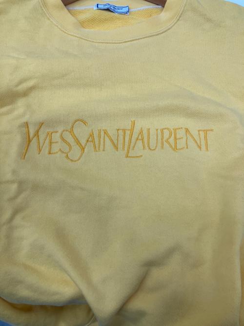 Yves Saint Laurent（イヴサンローラン）Yves Saint Laurent (イヴサンローラン) ヴィンテージスウェット イエロー サイズ:Mの古着・服飾アイテム