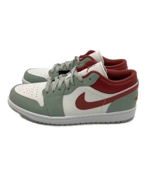 NIKE（ナイキ）NIKE (ナイキ) AIR JORDAN 1 LOW ライトグリーン×レッド サイズ:28.5cm 未使用品の古着・服飾アイテム