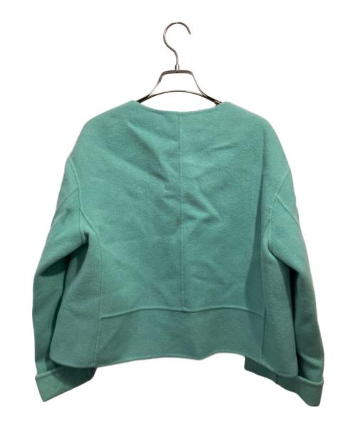 CLASSE（クラッセ）CLASSE (クラッセ) ノーカラージャケット ミントグリーン サイズ:9号 未使用品の古着・服飾アイテム