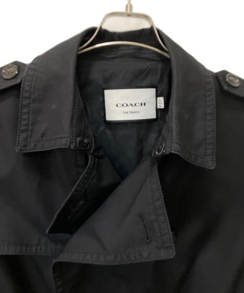 COACH（コーチ）COACH (コーチ) トレンチコート ブラック サイズ:Lの古着・服飾アイテム