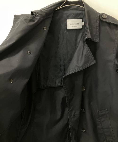 COACH（コーチ）COACH (コーチ) トレンチコート ブラック サイズ:Lの古着・服飾アイテム