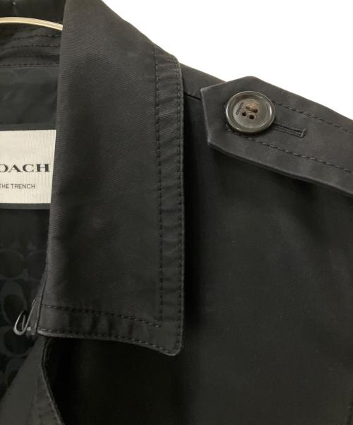 COACH（コーチ）COACH (コーチ) トレンチコート ブラック サイズ:Lの古着・服飾アイテム