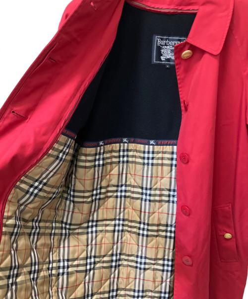 Burberry's（バーバリーズ）Burberry's (バーバリーズ) ライナー付ステンカラーコート レッド サイズ:SIZE 9の古着・服飾アイテム