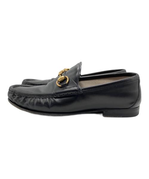GUCCI（グッチ）GUCCI (グッチ) ホースビットローファー ブラック サイズ:SIZE 5 1/2の古着・服飾アイテム