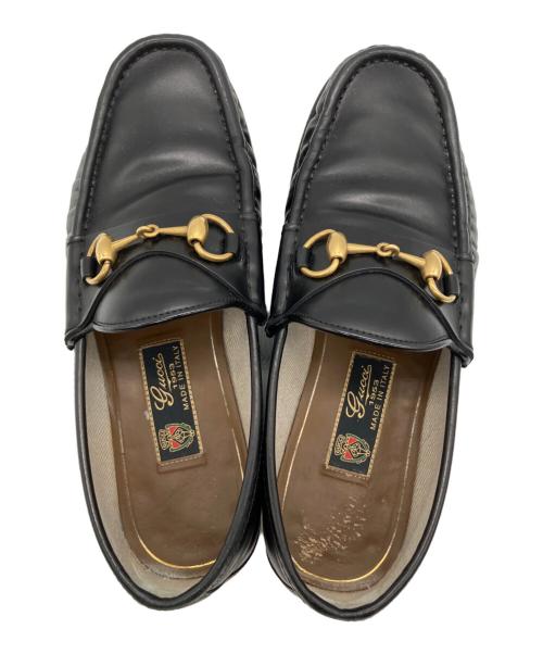 GUCCI（グッチ）GUCCI (グッチ) ホースビットローファー ブラック サイズ:SIZE 5 1/2の古着・服飾アイテム