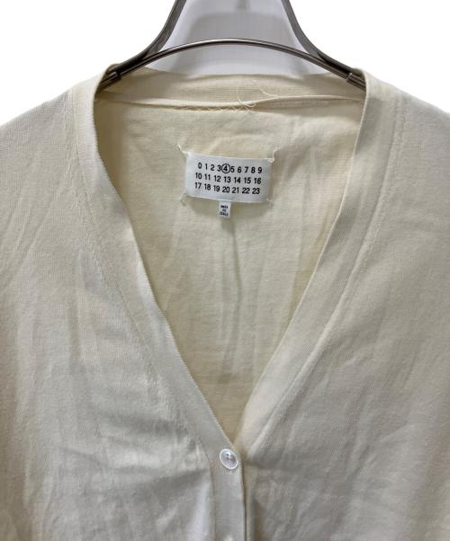 Maison Margiela（メゾンマルジェラ）Maison Margiela (メゾンマルジェラ) エルボーパッチカーディガン ホワイト サイズ:SIZE 4の古着・服飾アイテム