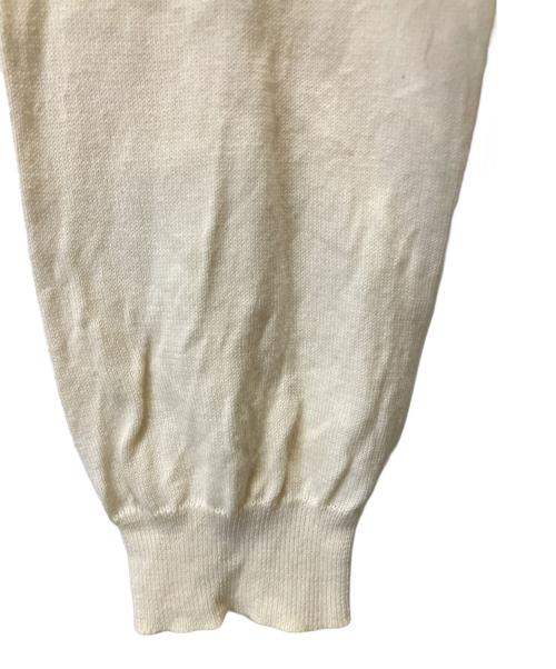Maison Margiela（メゾンマルジェラ）Maison Margiela (メゾンマルジェラ) エルボーパッチカーディガン ホワイト サイズ:SIZE 4の古着・服飾アイテム