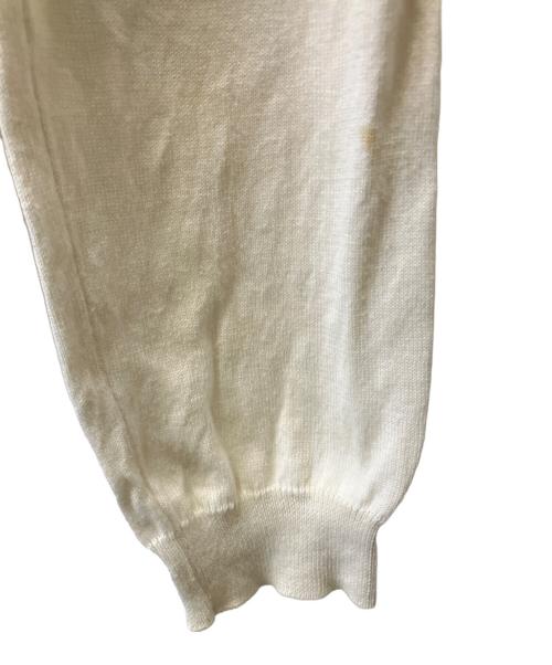 Maison Margiela（メゾンマルジェラ）Maison Margiela (メゾンマルジェラ) エルボーパッチカーディガン ホワイト サイズ:SIZE 4の古着・服飾アイテム