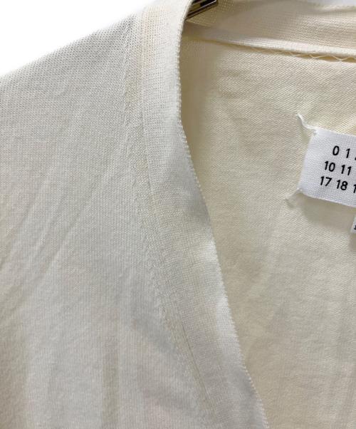 Maison Margiela（メゾンマルジェラ）Maison Margiela (メゾンマルジェラ) エルボーパッチカーディガン ホワイト サイズ:SIZE 4の古着・服飾アイテム