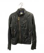 DIESELディーゼル）の古着「ラムレザージャケット」｜ブラック