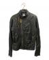 DIESEL（ディーゼル）の古着「ラムレザージャケット」｜ブラック