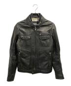 DOLCE & GABBANAドルチェ＆ガッバーナ）の古着「ラムレザージャケット」｜ブラック
