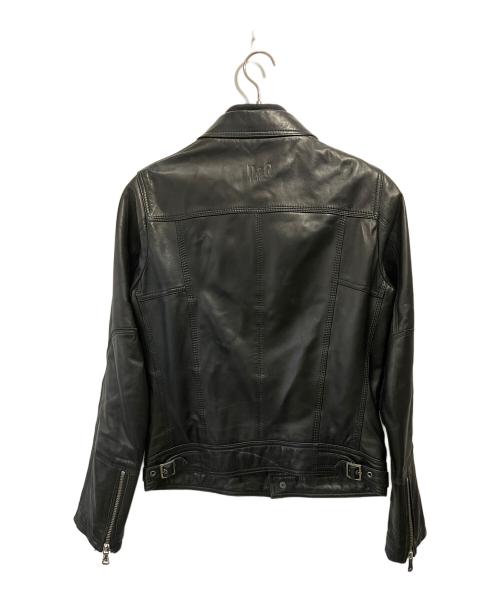 DOLCE & GABBANA（ドルチェ＆ガッバーナ）DOLCE & GABBANA (ドルチェ＆ガッバーナ) ラムレザージャケット ブラック サイズ:46の古着・服飾アイテム