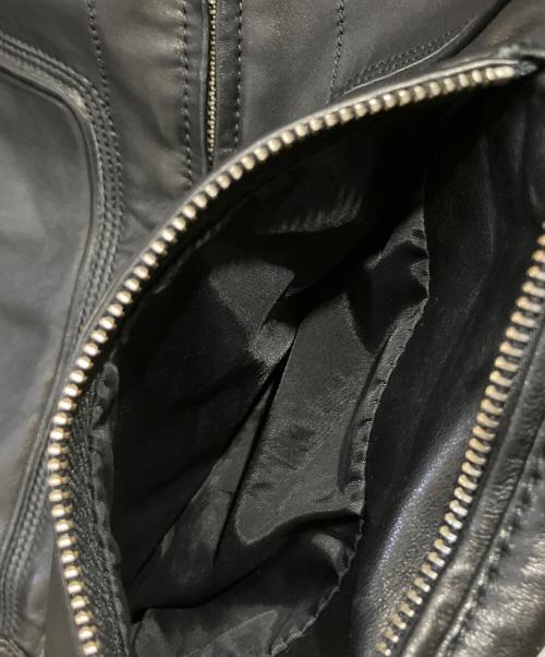 DOLCE & GABBANA（ドルチェ＆ガッバーナ）DOLCE & GABBANA (ドルチェ＆ガッバーナ) ラムレザージャケット ブラック サイズ:46の古着・服飾アイテム