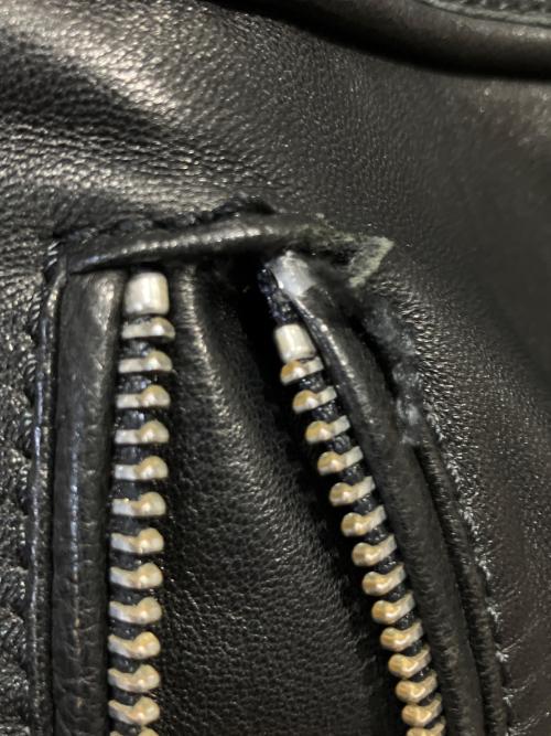 DOLCE & GABBANA（ドルチェ＆ガッバーナ）DOLCE & GABBANA (ドルチェ＆ガッバーナ) ラムレザージャケット ブラック サイズ:46の古着・服飾アイテム
