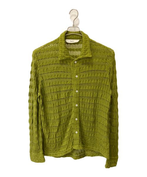 Sefr（セファ）Sefr (セファ) Yasu Shirt 黄緑 サイズ:Mの古着・服飾アイテム