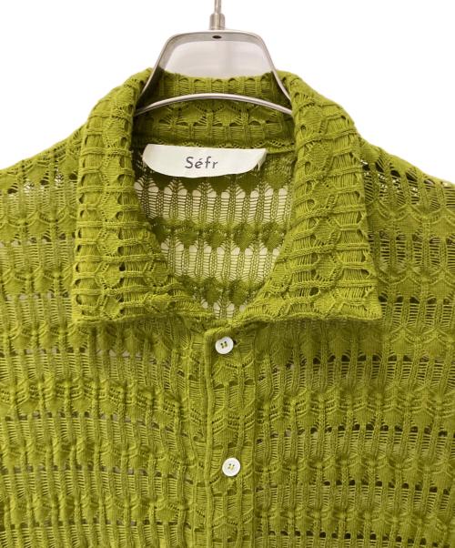 Sefr（セファ）Sefr (セファ) Yasu Shirt 黄緑 サイズ:Mの古着・服飾アイテム
