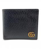 GUCCIグッチ）の古着「2つ折り財布　GGマーモント」｜ブラック