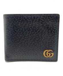 GUCCI（グッチ）の古着「2つ折り財布　GGマーモント」｜ブラック