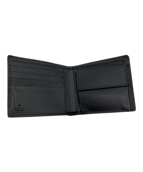 GUCCI（グッチ）GUCCI (グッチ) 2つ折り財布　GGマーモント ブラックの古着・服飾アイテム