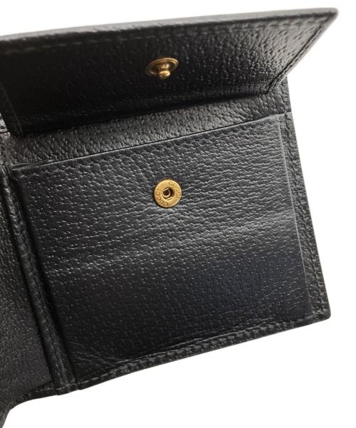 GUCCI（グッチ）GUCCI (グッチ) 2つ折り財布　GGマーモント ブラックの古着・服飾アイテム