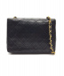 CHANEL (シャネル) チェーンショルダーバッグ ブラック マトラッセ ラムスキン 1433601：178000円