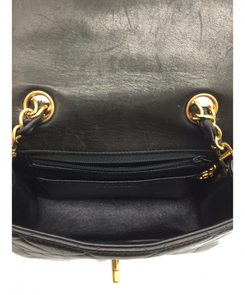CHANEL（シャネル）CHANEL (シャネル) チェーンハンドバッグ ブラック 3373631の古着・服飾アイテム