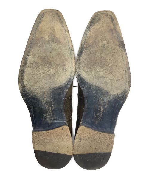 FRANCESCO BENIGNO（フランチェスコ・ベニーニョ）FRANCESCO BENIGNO (フランチェスコ・ベニーニョ) ドレスシューズ カーキ サイズ:7の古着・服飾アイテム