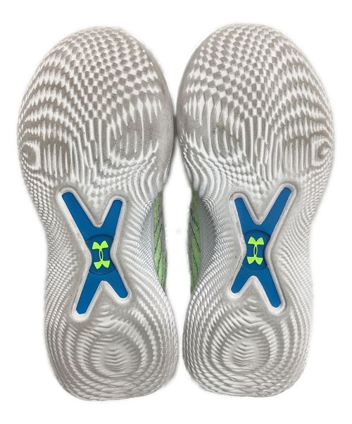 UNDER ARMOUR（アンダーアーマー）UNDER ARMOUR (アンダー アーマー) ローカットスニーカー ホワイト×マルチカラー サイズ:27cmの古着・服飾アイテム