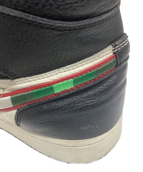 NIKE（ナイキ）NIKE (ナイキ) ハイカットスニーカー ホワイト×ブラック×グリーン サイズ:28cmの古着・服飾アイテム