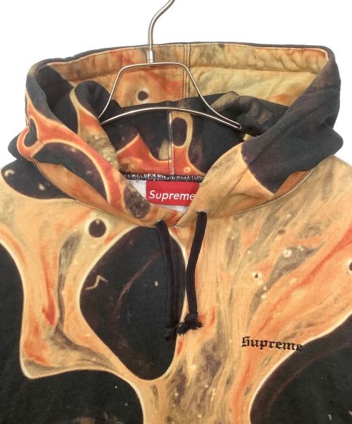 SUPREME（シュプリーム）Supreme (シュプリーム) プルオーバーパーカー オレンジ×ブラック サイズ:Mの古着・服飾アイテム