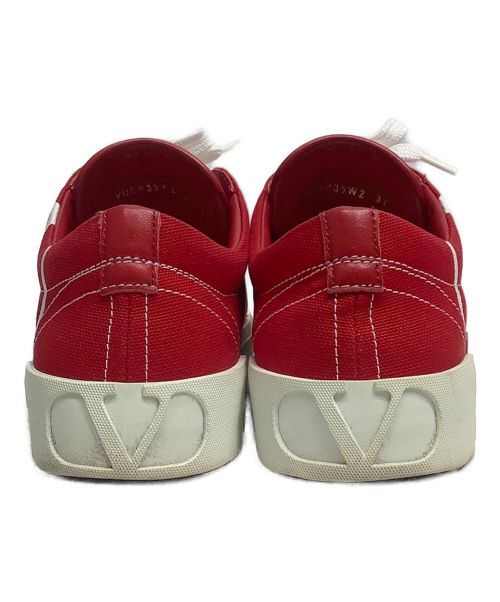 VALENTINO（ヴァレンティノ）VALENTINO (ヴァレンティノ) ローカットスニーカー レッド サイズ:37の古着・服飾アイテム