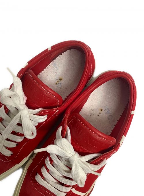 VALENTINO（ヴァレンティノ）VALENTINO (ヴァレンティノ) ローカットスニーカー レッド サイズ:37の古着・服飾アイテム