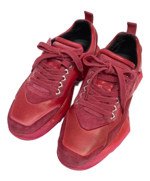 JIMMY CHOO（ジミーチュウ）JIMMY CHOO (ジミーチュウ) スニーカー レッド サイズ:41の古着・服飾アイテム