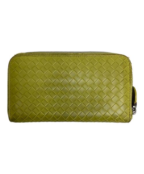 BOTTEGA VENETA（ボッテガベネタ）BOTTEGA VENETA (ボッテガベネタ) ラウンドファスナー長財布 イエローの古着・服飾アイテム