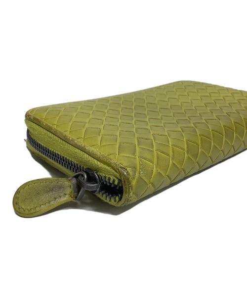 BOTTEGA VENETA（ボッテガベネタ）BOTTEGA VENETA (ボッテガベネタ) ラウンドファスナー長財布 イエローの古着・服飾アイテム