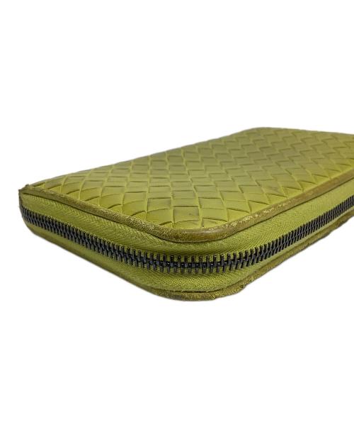 BOTTEGA VENETA（ボッテガベネタ）BOTTEGA VENETA (ボッテガベネタ) ラウンドファスナー長財布 イエローの古着・服飾アイテム