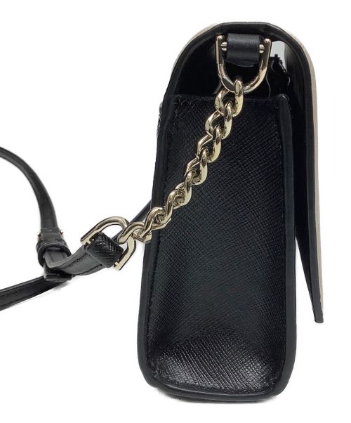 Kate Spade（ケイトスペード）Kate Spade (ケイトスペード) ショルダーバッグ ピンクベージュ×ブラックの古着・服飾アイテム