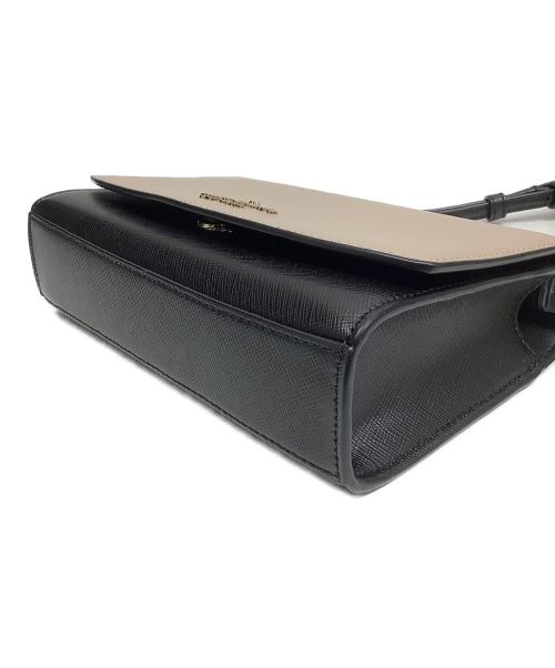 Kate Spade（ケイトスペード）Kate Spade (ケイトスペード) ショルダーバッグ ピンクベージュ×ブラックの古着・服飾アイテム