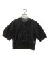 CLANE（クラネ）の古着「ヴィンテージレースミニパフカーディガン」｜ブラック
