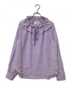 AEWEN MATOPHイウエン マトフ）の古着「Rギャザーリボンブラウス」｜パープル