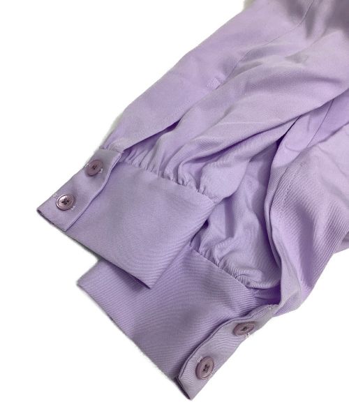 AEWEN MATOPH（イウエン マトフ）AEWEN MATOPH (イウエン マトフ) Rギャザーリボンブラウス パープル サイズ:-の古着・服飾アイテム