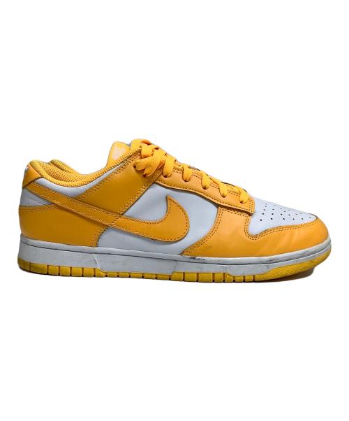 NIKE（ナイキ）NIKE (ナイキ) WMNS DUNK LOW ホワイト×イエロー サイズ:27cmの古着・服飾アイテム