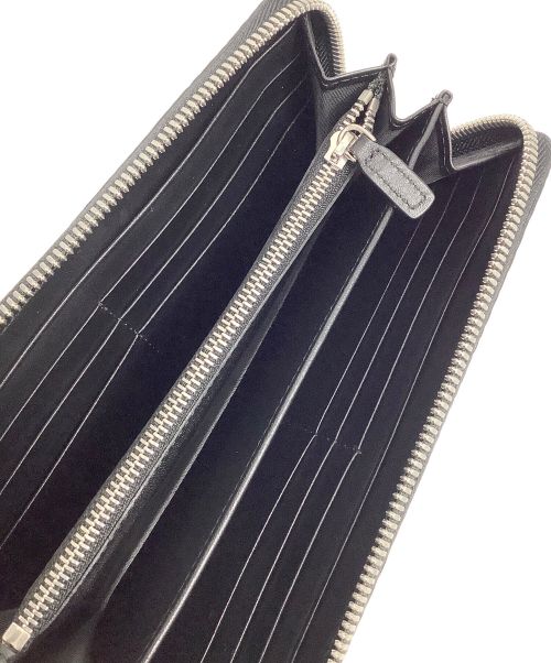 MCM（エムシーエム）MCM (エムシーエム) ラウンドファスナー長財布 ブラックの古着・服飾アイテム